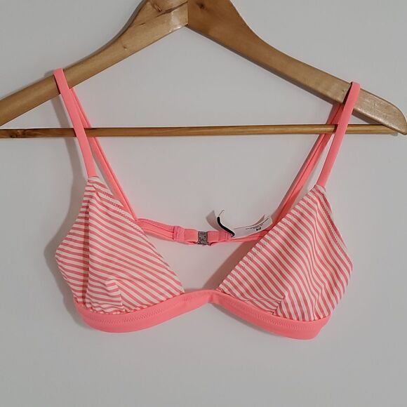 Solid & Striped Hot Pink Bikini Top Size M - Picture 1 of 10